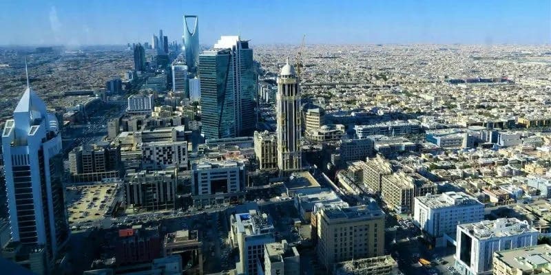 Aerial view of Riyadh, Saudi Arabia's capital city
