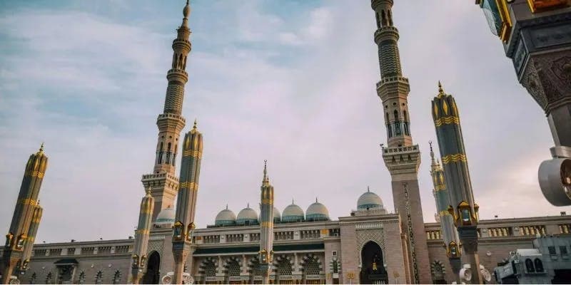 The beautiful Al Masjid an Nabawi in Saudi Arabia