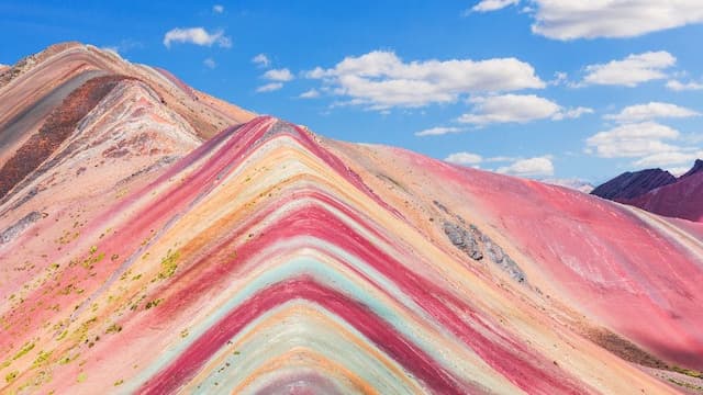 Colorful Rainbow Mountain landscape in Peru