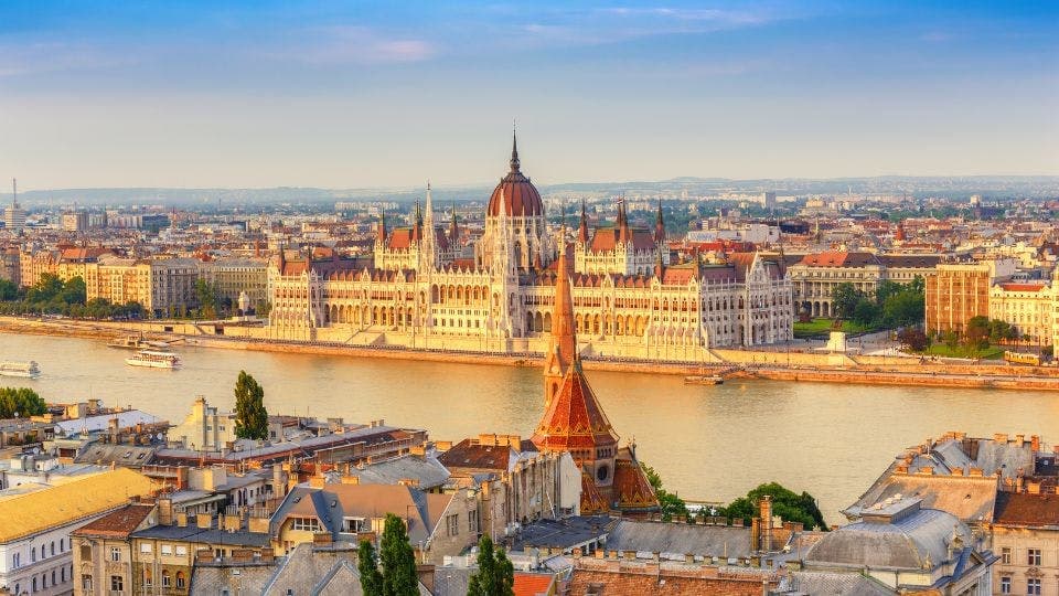 Budapest Parliament building by the Danube River